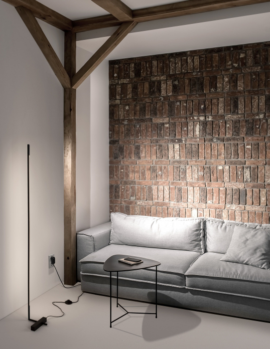 Lampadar podea auriu/negru Rocco 140 cm stil minimalist, iluminare LED, 9180726 - Novaluce [14]