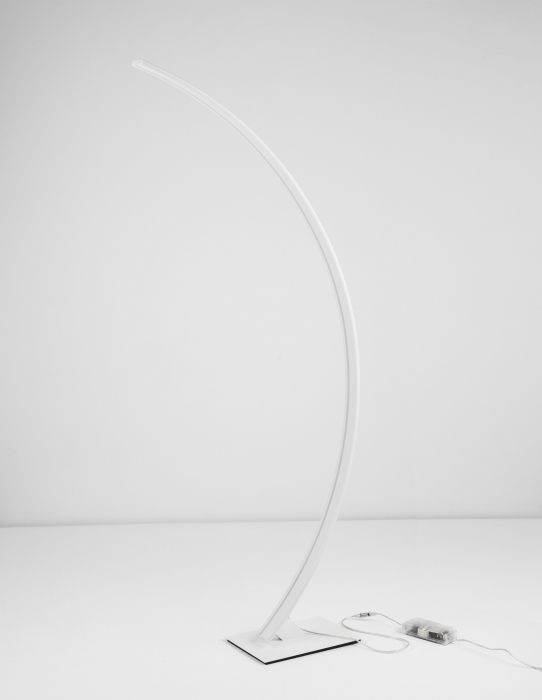 Lampadar premium cu LED dimabil Ermini 2 alb/negru din metal, 9348074 - Novaluce [2]