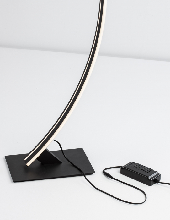 Lampadar premium cu LED dimabil Ermini 2 alb/negru din metal, 9348074 - Novaluce [10]