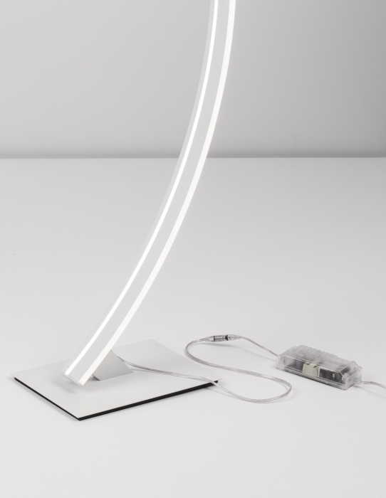 Lampadar premium cu LED dimabil Ermini 2 alb/negru din metal, 9348074 - Novaluce [3]