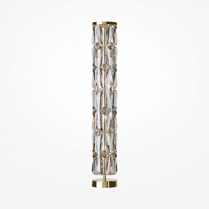 Lampadar Puntes MOD043FL-08G, cu intrerupator, 8xE14, auriu+transparent, IP20, Maytoni [1]
