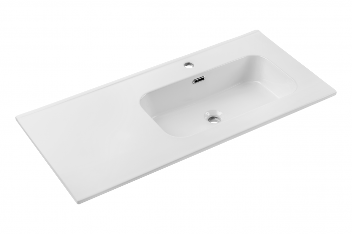 Lavoar mobilier baie, 100 cm, GO, cu o cuva, cu blat ceramic, COMAD [1]