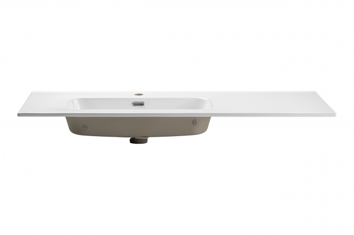 Lavoar mobilier baie, 120 cm, GO Alb lucios, cu blat ceramic COMAD [2]