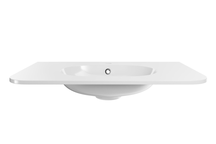 Lavoar mobilier cu o cuvă, 80 cm , Alb lucios COMAD [2]