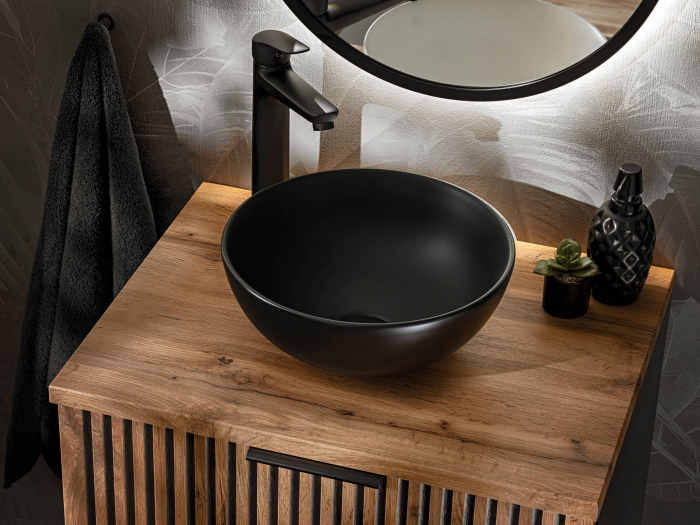 Lavoar baie DOMI 14 x 32 x 32 cm Negru mat UN-DOMI-MB Comad [2]