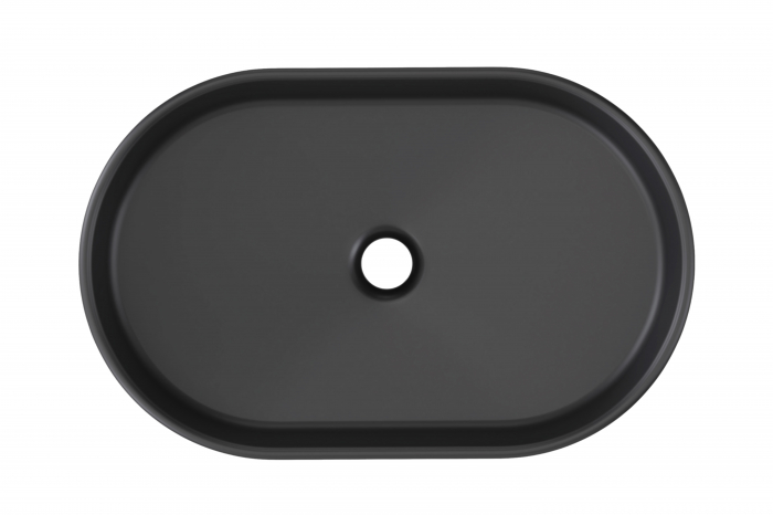 Lavoar pe blat baie , RIVER2, negru mat COMAD [3]