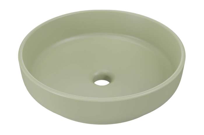 Lavoar pe blat baie , RIVER1, Lavoar aplicat baie, Verde mat, COMAD [1]