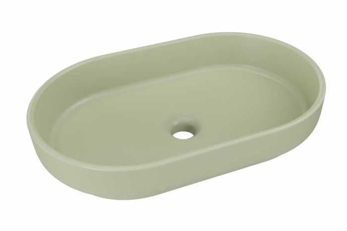 Lavoar pe blat baie aplicat RIVER2, Verde mat, COMAD [1]