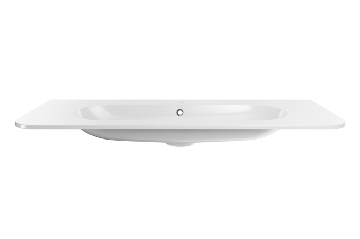 Lavoar pentru mobilier, cu o cuvă, 120 cm , Alb lucios COMAD [3]