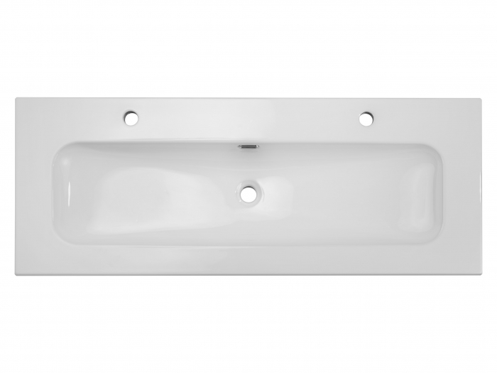 Lavoar baie pentru mobilier, 120 cm, FLY, alb lucios, cu o cuva, incastrat COMAD [3]