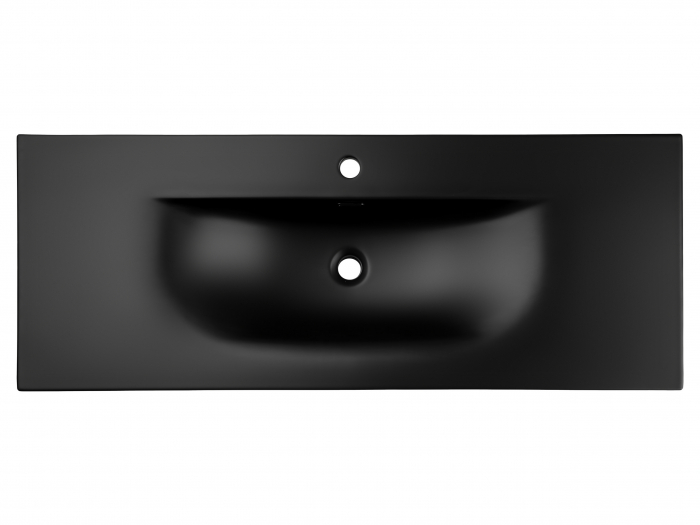 Lavoar baie pentru mobilier/incastrat SKY 120 cm negru mat cu o cuva COMAD [3]