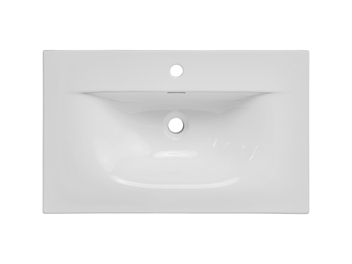 Lavoar SKY 48 cm, cu o Cuvă, cu Preaplin, Dreptunghiular, Alb Lucios - COMAD [3]