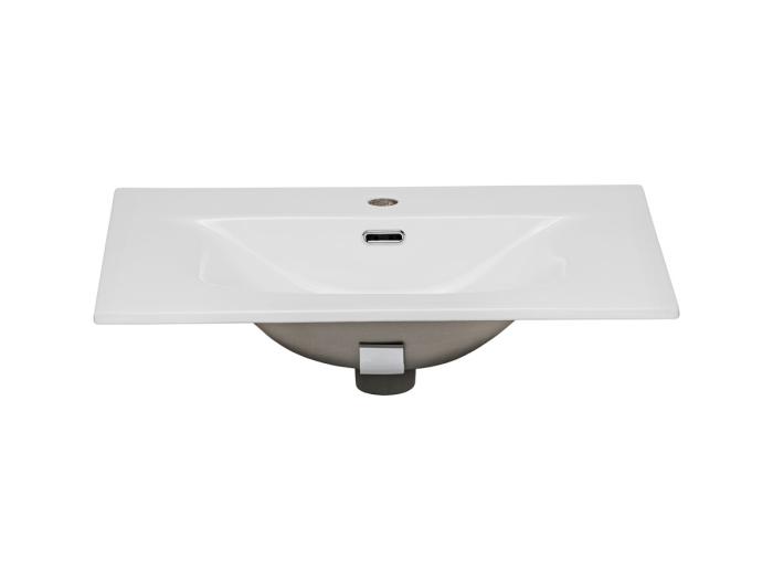 Lavoar SKY 48 cm, cu o Cuvă, cu Preaplin, Dreptunghiular, Alb Lucios - COMAD [2]