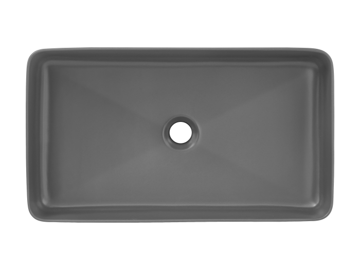 Lavoar baie SLIM 2 E-6275, 61 x 34 x 11 cm, negru mat, DP [3]