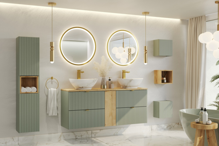 Blat baie 120 cm, Line Reed Green, B 89-120, COMAD [2]