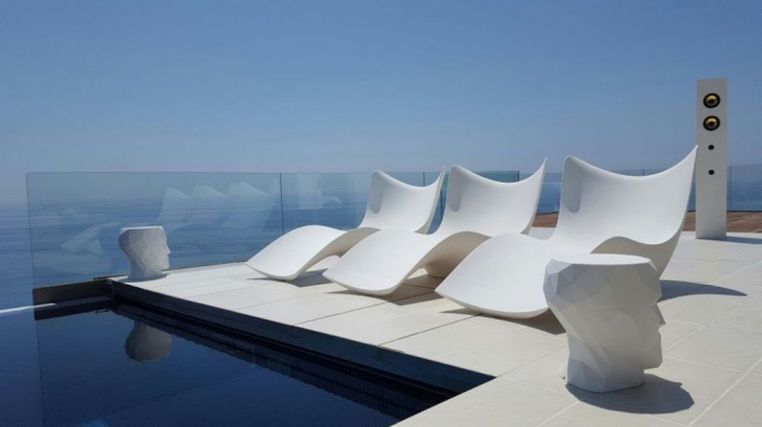 Lounger piscina premium Surf 188 cm, forma ergonomica moderna, iluminare LED, 51011Y - Vondom [7]