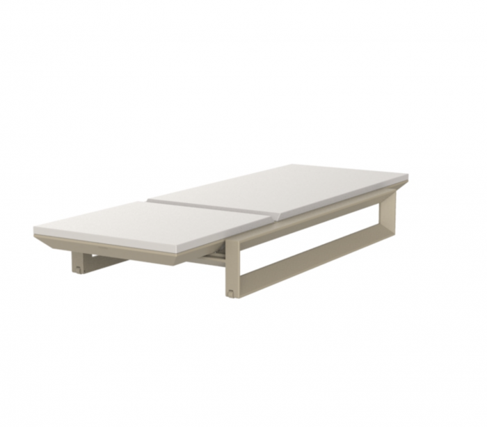 Lounger premium pentru gradina/piscina Frame 200 cm cu perna tapitata, desin modern, 54097 - Vondom [5]