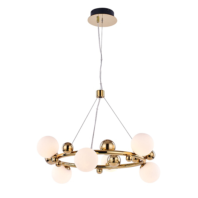 Lustra designer aurie rotunda Zaya, diverse dimensiuni, MSE010100137 - King [9]