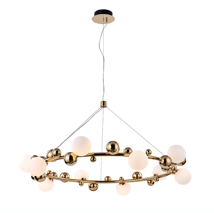 Lustra designer aurie rotunda Zaya, diverse dimensiuni, MSE010100137 - King [10]
