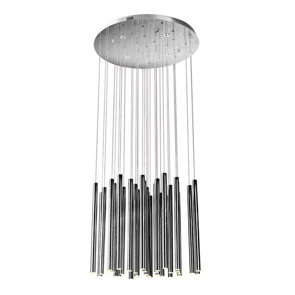 Lustra 33 pendule cilindrice diverse finisaje LED Tonia Ø 62 cm, metal/acril, inaltime reglabila, P0175D - Maxlight [1]
