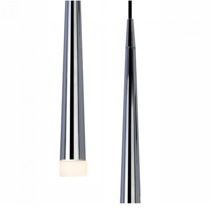 Lustra 8 pendule LED inaltime asimetrica forma con negru/alb/crom Culh 35x280 cm, design modern, metal, AZ 0257 - Azzardo [2]