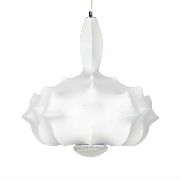 Lustra alba design extravagant Gage, diverse dimensiuni, panza alba, BD001-80 - King [1]