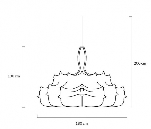Lustra alba design extravagant Gage, diverse dimensiuni, panza alba, BD001-80 - King [13]