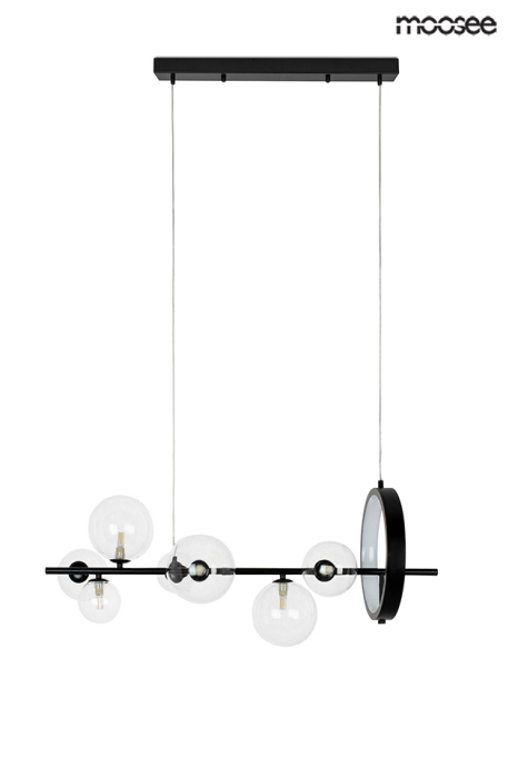Lustră Alure Line 90x30x230 cm, Metal Negru - Moosee [2]