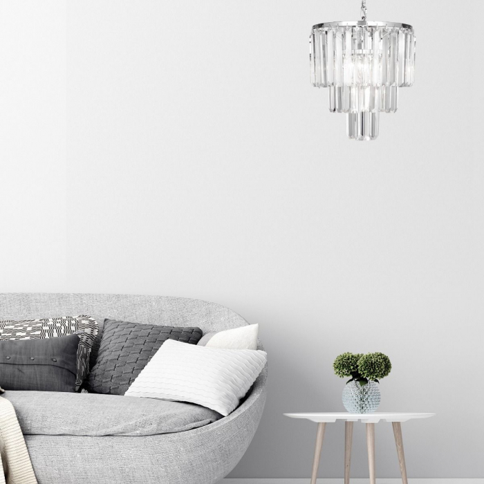 Lustra/candelabru rotund AMEDEO din cristal Ø29 cm, design modern, 003064-009237 - Zumaline [4]