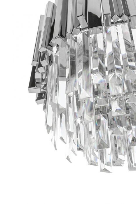 Lustra argintie crom design lux Imperio Long cu cristale 90x30 cm, DW-D5689S.SILVER - King [9]