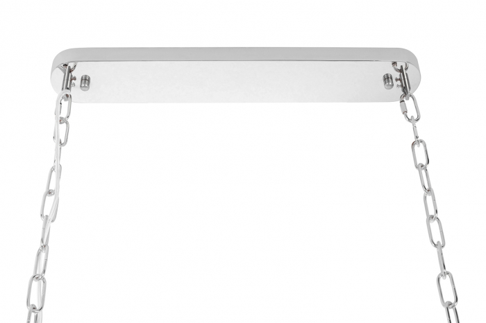 Lustra argintie crom design lux Imperio Long cu cristale 90x30 cm, DW-D5689S.SILVER - King [5]