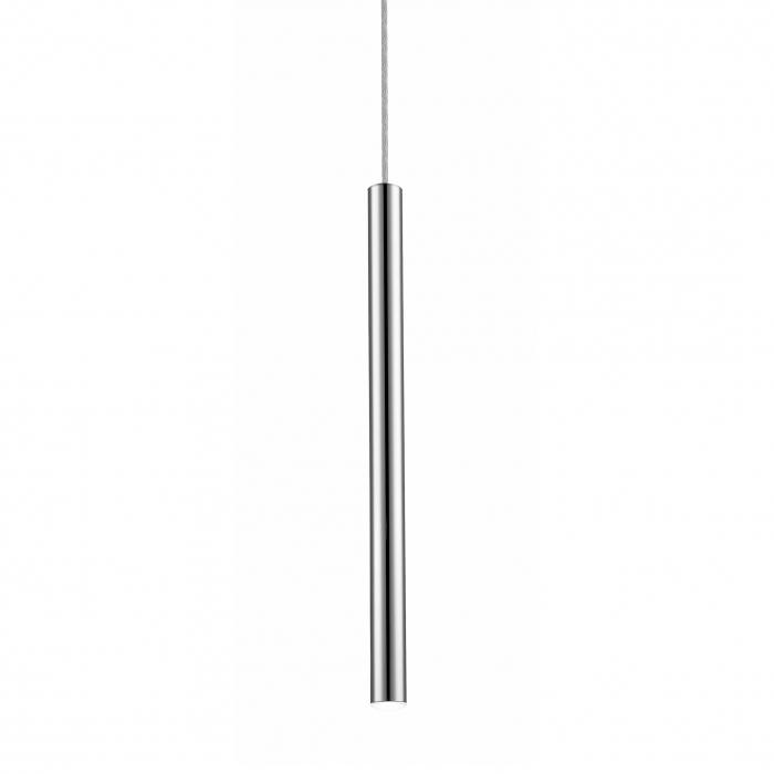 Lustra argintie LOYA pendul cilindric cu iluminare LED, inaltime reglabila, 003064-003489 - Zumaline [2]