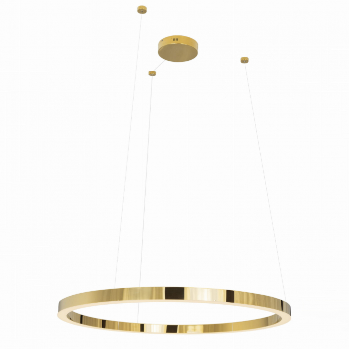 Lustra aurie lux LED dimabil Selsa Ø 110 cm metal/acril inaltime reglabila, P0370D - Maxlight [1]