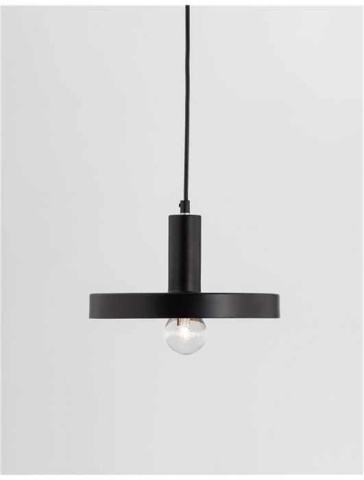 Lustra aurie/neagra moderna Hindia, pendul metal Ø 25 cm, inaltime reglabila, 9417053 - Novaluce [5]