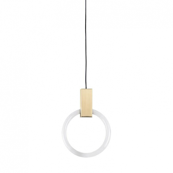 Lustra aurie pendul Hopper 30/40 cm Ø, iluminare LED, design minimalist, XCP9149-1-40 - King [9]