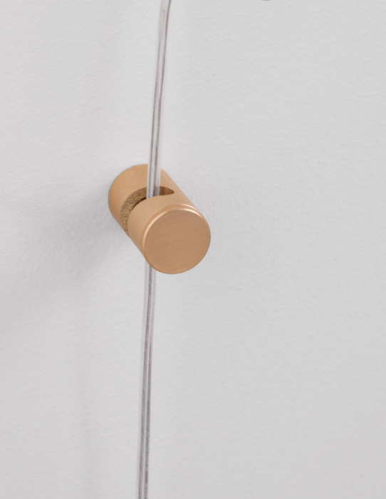 Lustra aurie perete-tavan cu pendul pe cablu lung Kalila, design modern, sticla/metal, 9028811 - Novaluce [5]