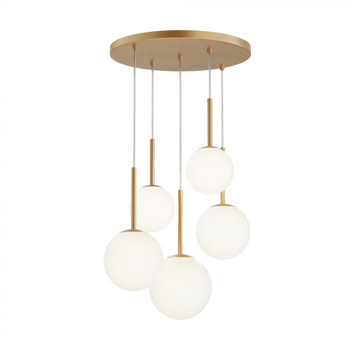 Lustra Basic Form MOD321PL-05G1, 5xE14, aurie+alba, IP20, Maytoni [1]