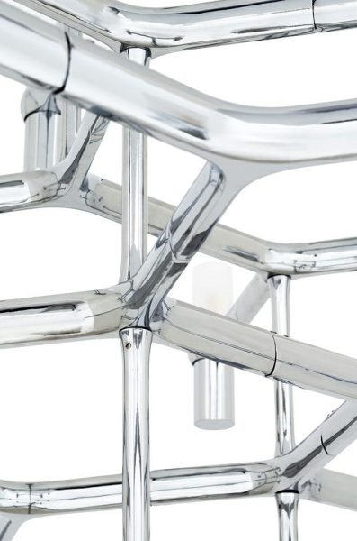 Lustra/candelabru design modern Oskar Grande, 30 de becuri, crom/auriu/negru, XCP9120-30.BLACK - King [14]