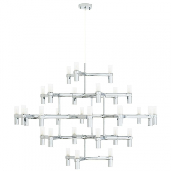 Lustra/candelabru design modern Oskar Grande, 30 de becuri, crom/auriu/negru, XCP9120-30.BLACK - King [10]
