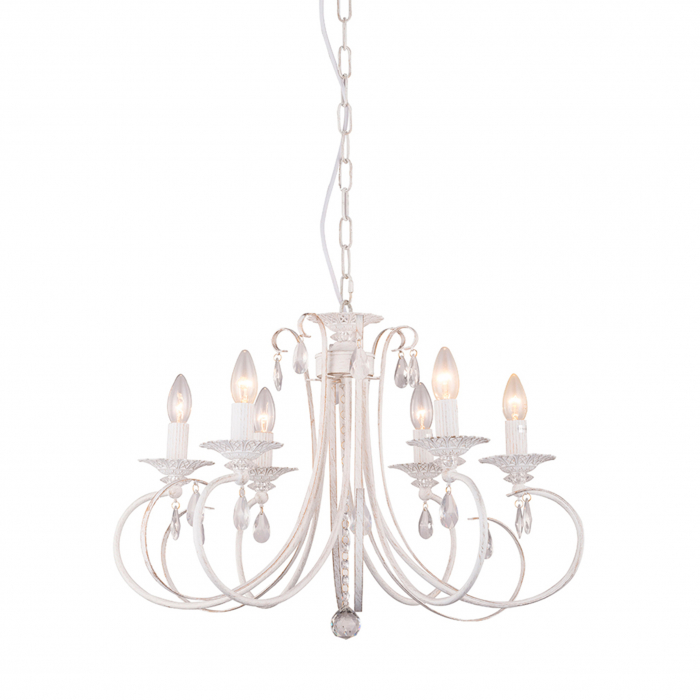 Lustra/candelabru NOVIA, din metal alb Ø 65 cm, inaltime reglabila, 003064-001213 - Zumaline [2]