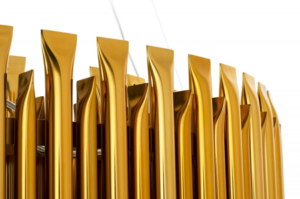 Lustra/candelabru rotund auriu Dunne design extravagant, 95x95 cm, metal, 1162.S1 - King [4]