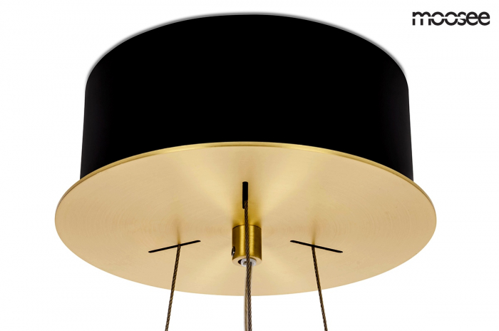 Lustra/candelabru rotund de lux Juuso Simple cu cristale, 70x70 cm, structura metalica aurie, MSE010100167 - King [4]
