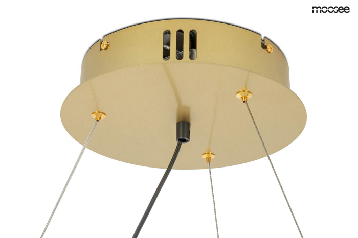 Lustră Circle Spot 98x98x206 cm, Oțel Inoxidabil Auriu - Moosee [9]