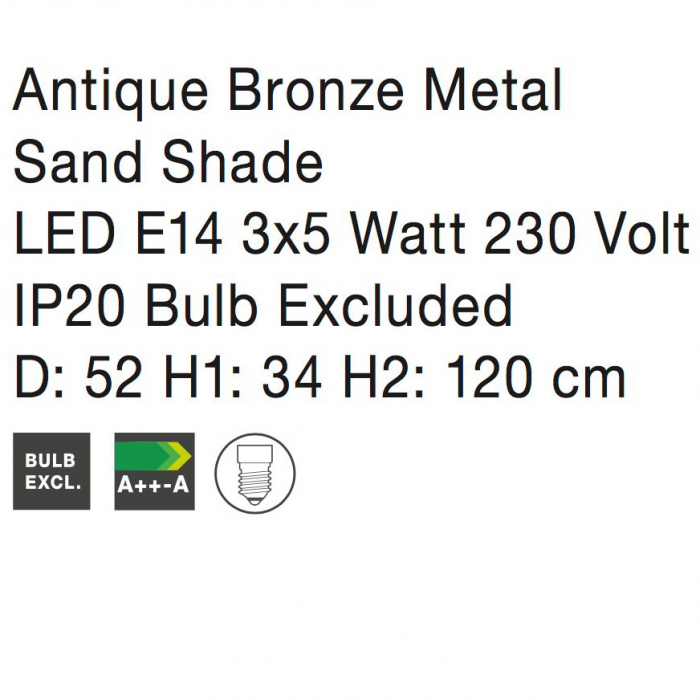 Lustra crem clasica eleganta Inga, din metal cu 3/5 surse de lumina, inaltime reglabila, 7120021 - Novaluce [4]