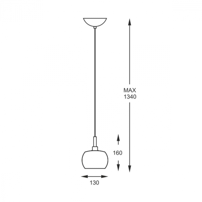 Lustra CRYSTAL pendul din sticla Ø 40 cm, inaltime reglabila, 003064-001008 - Zumaline [4]