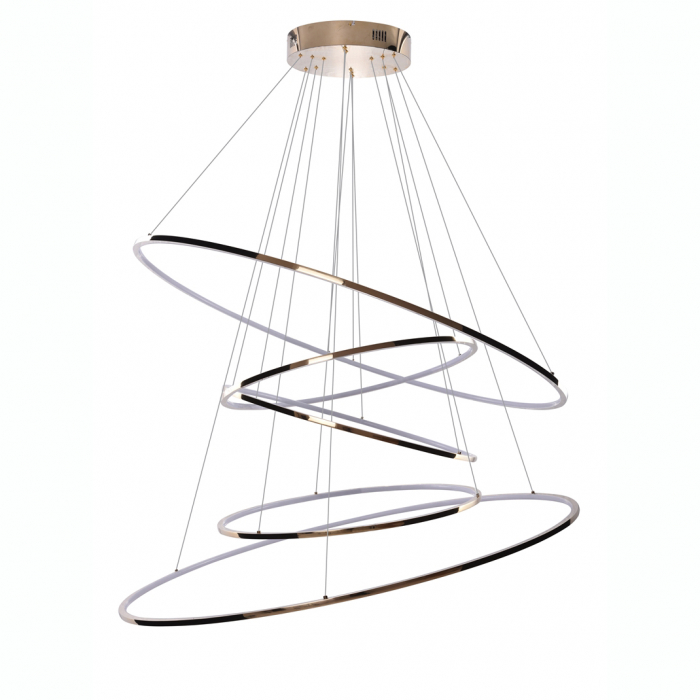 Lustra cu 5 inele LED Nava XXL 120x500 cm, diverse culori, metal, AZ 3138 - Azzardo [1]