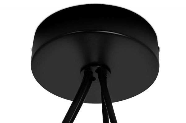 Lustra cu cablu atarnat design industrial Hang, 4 becuri LED, alba/neagra, MD20502-A-200.4 - King [4]