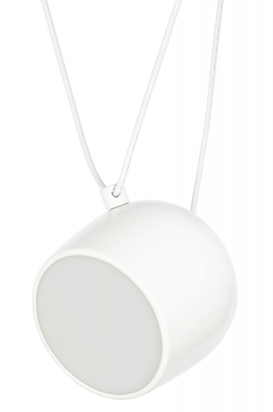 Lustra cu cablu atarnat design industrial Hang, un bec LED, alba/neagra, MD20502-A-200.WHITE - King [2]