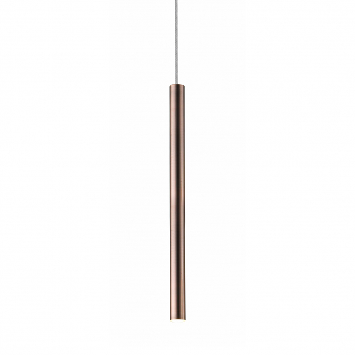 Lustra cupru LOYA pendul cilindric cu iluminare LED, inaltime reglabila, 003064-003491 - Zumaline [2]