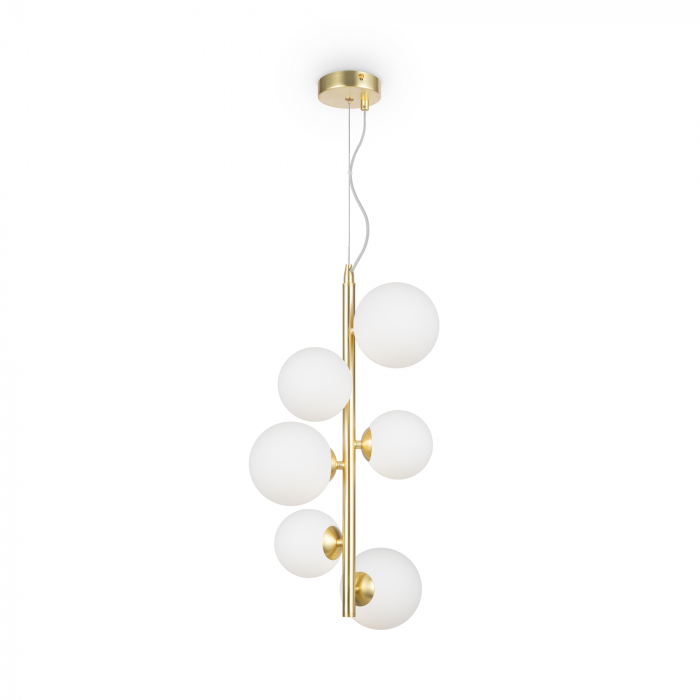 Lustra Dallas MOD545PL-06BS, 8xG9, aurie+alba, IP20, Maytoni [1]
